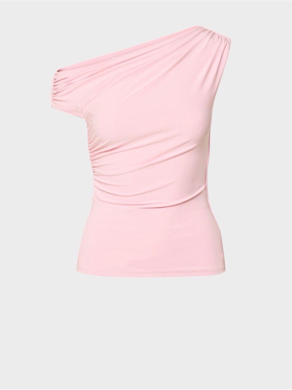 Babaton Smooth Matter Women's One-Shoulder Pink Top Size M (This Season 2026)